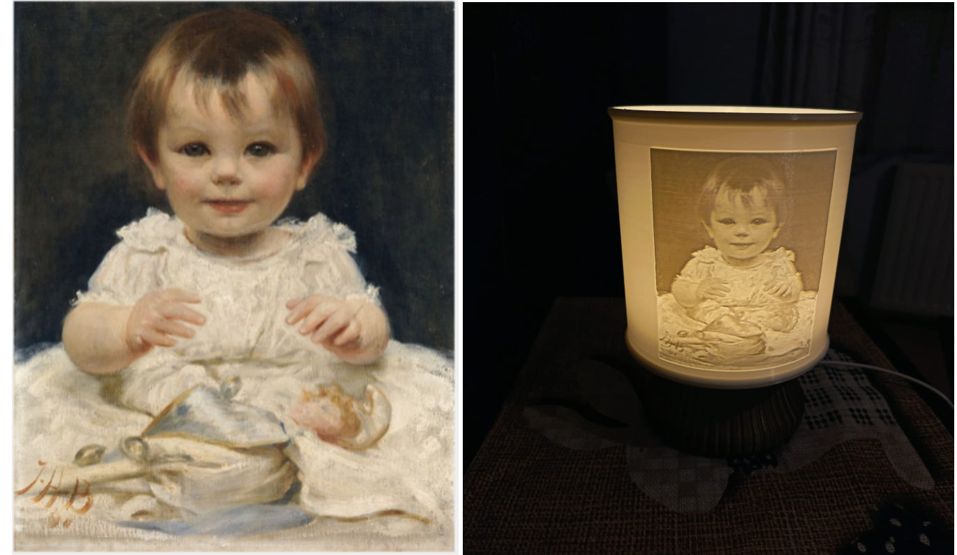 Što je lithophane lampa i kako fotografija postaje svjetiljka?