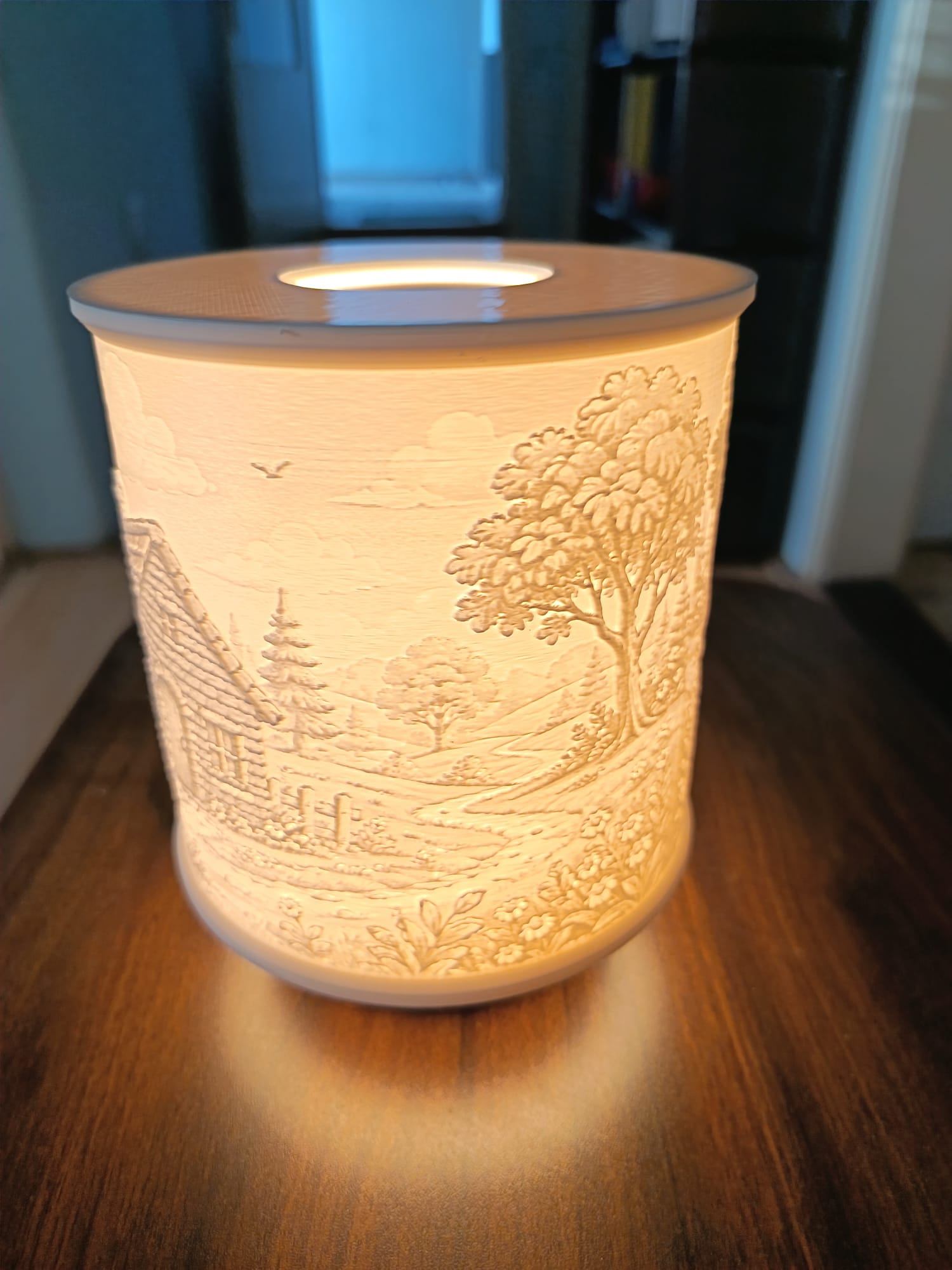 Lithophane lampa Tri praščića