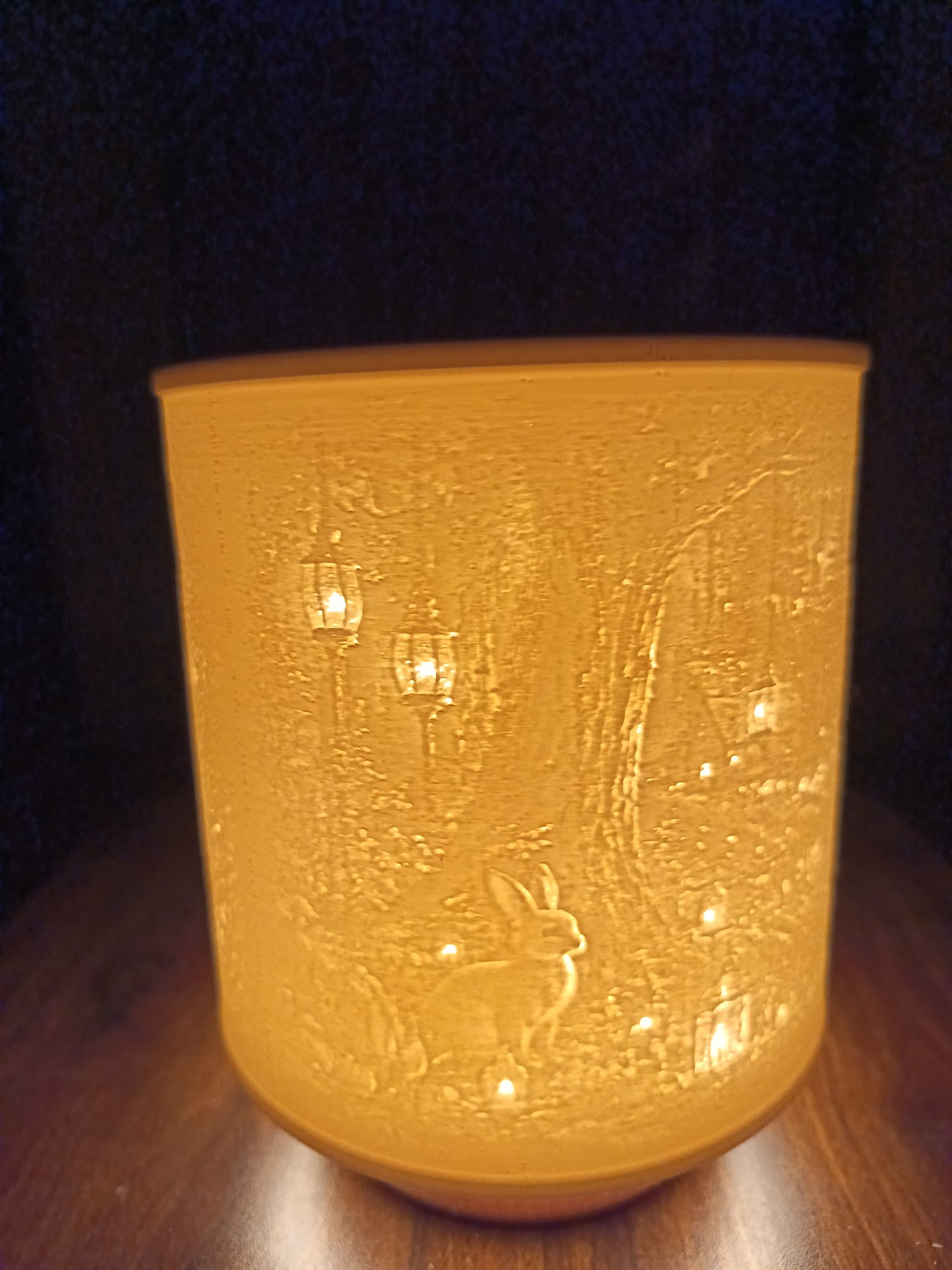Girl and Deer – Lithophane Lamp