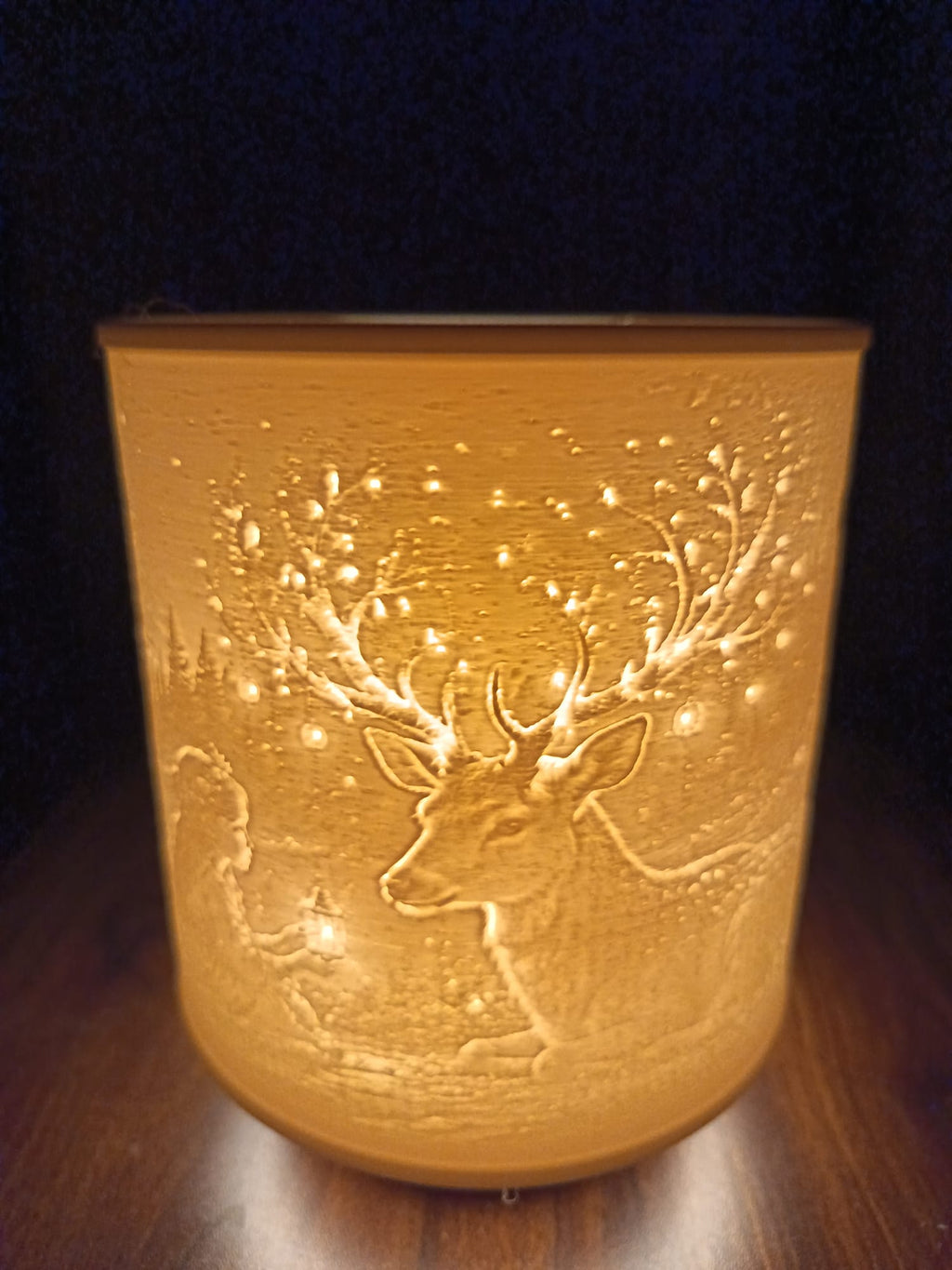 Girl and Deer – Lithophane Lamp