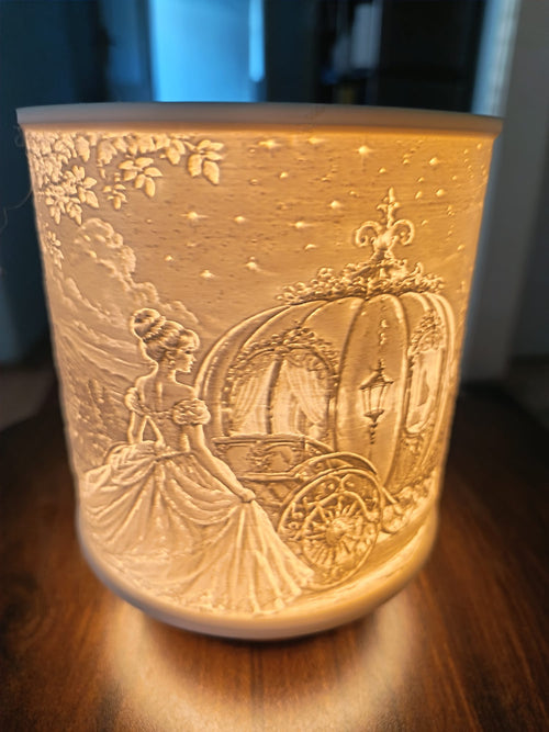 Bajkovita lithophane svjetiljka Pepeljuga za dječju sobu