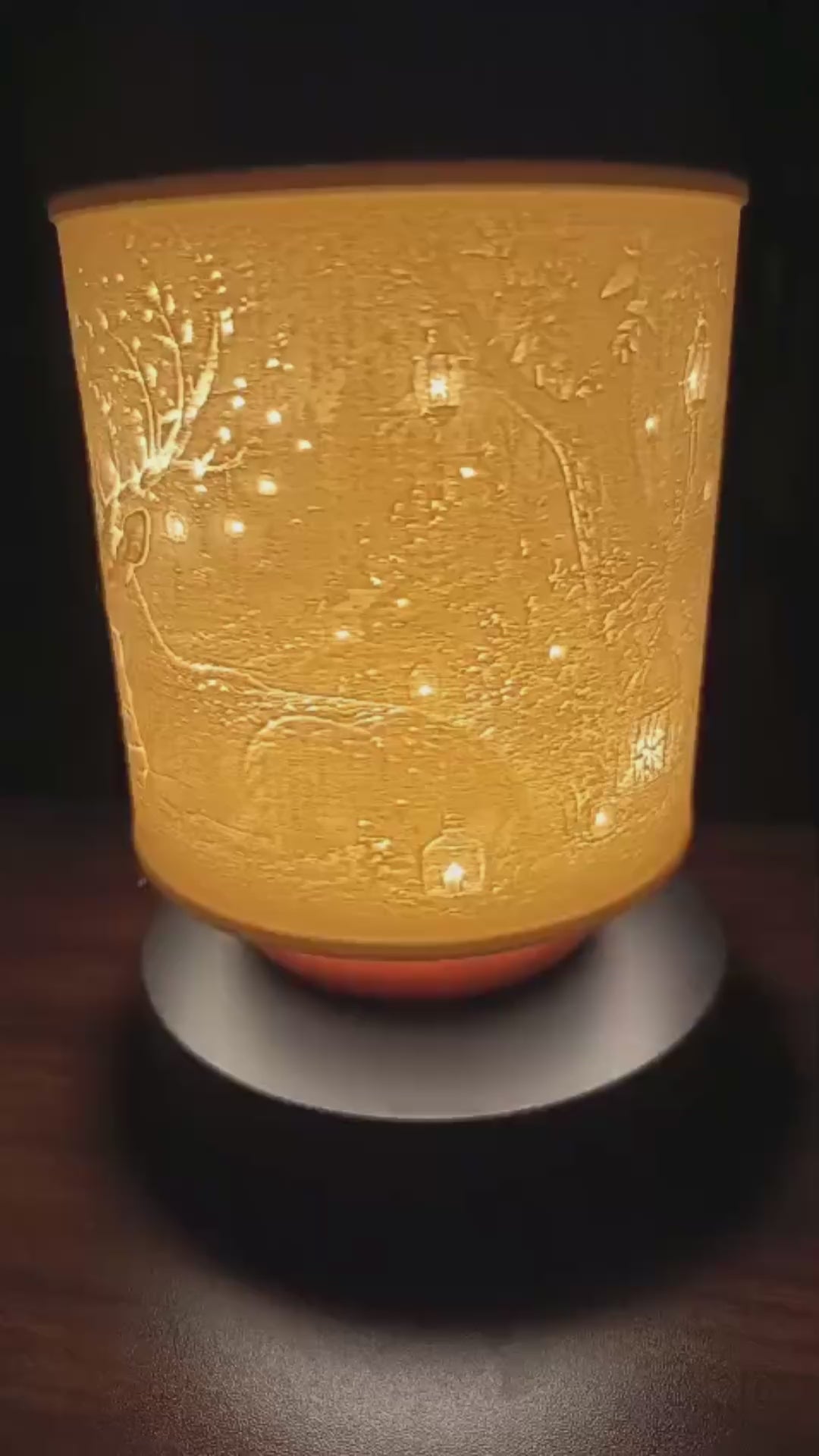 Girl and Deer – Lithophane Lamp